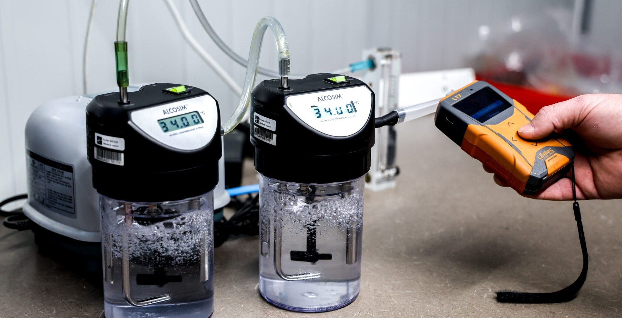 Breathalyser calibration